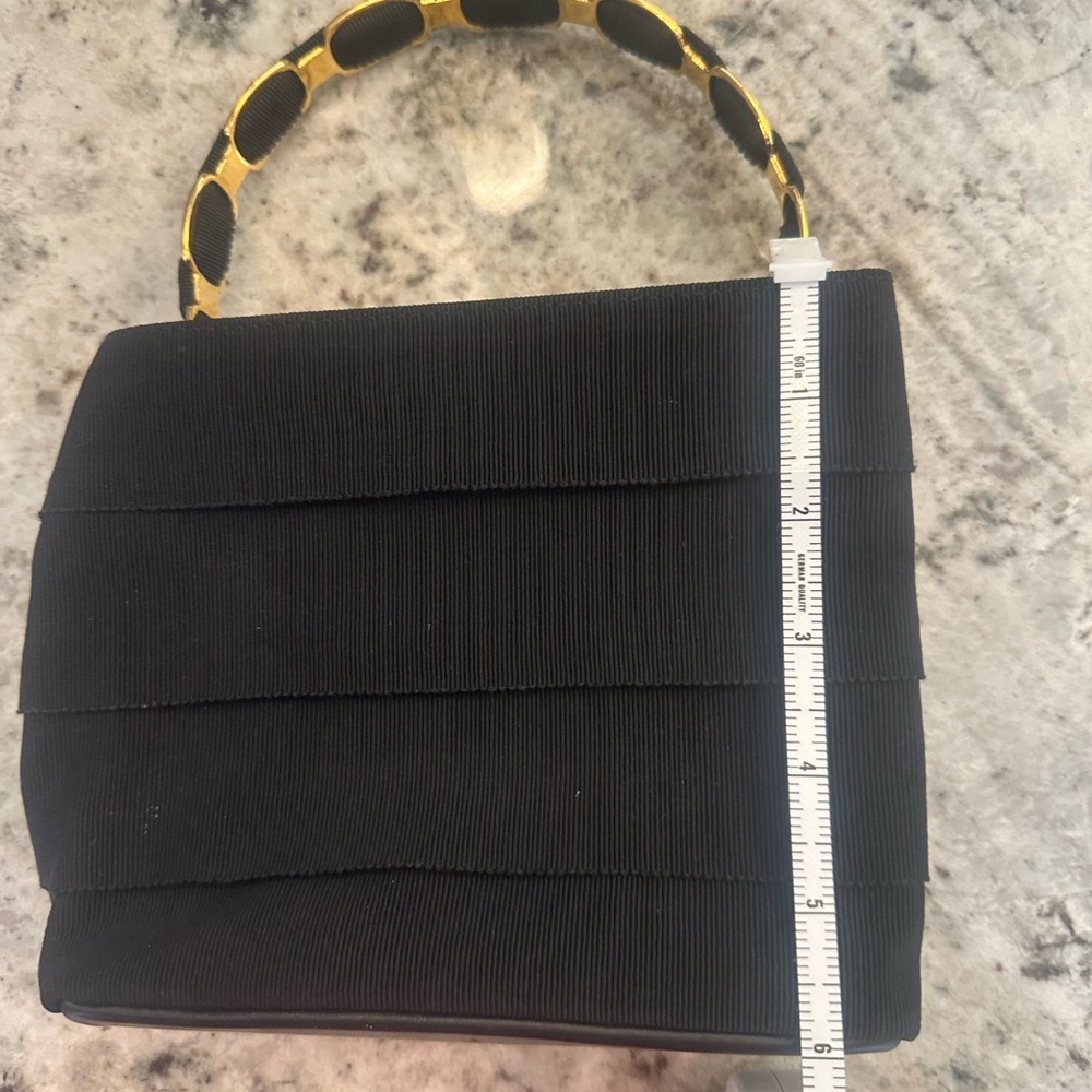 Salvatore Ferragamo Black Shoulder Bag with Gold Hardware with COA and Dust Bag - Picture 5 of 11
